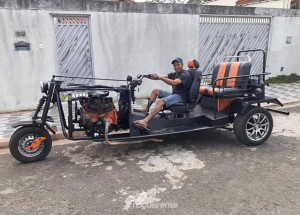 morador-de-artur-nogueira-usa-pecas-de-ferro-velho-para-criar-triciclo-gigante-correio-nogueirense-capa