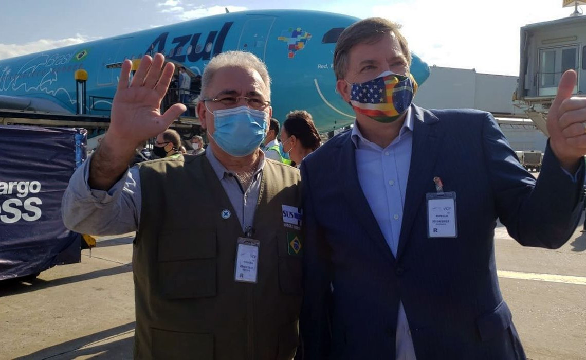 Marcelo Queiroga,Todd Chapman,chegada de vacinas