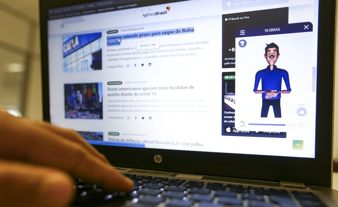 Acessibilidade no site da Agência Brasil
