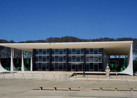 Fachada do edifício sede do Supremo Tribunal Federal - STF
