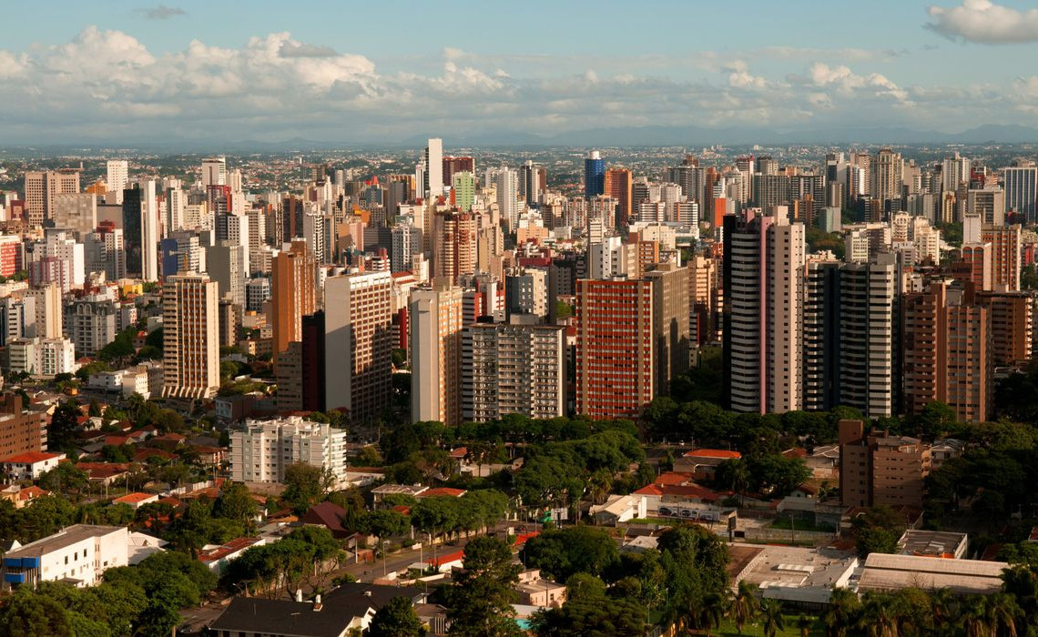 Paisagens da torre panoramica,Curitiba,Paraná