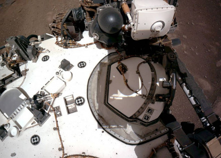 Sonda Perseverance em Marte, no dia 20 de fevereiro de 2021.