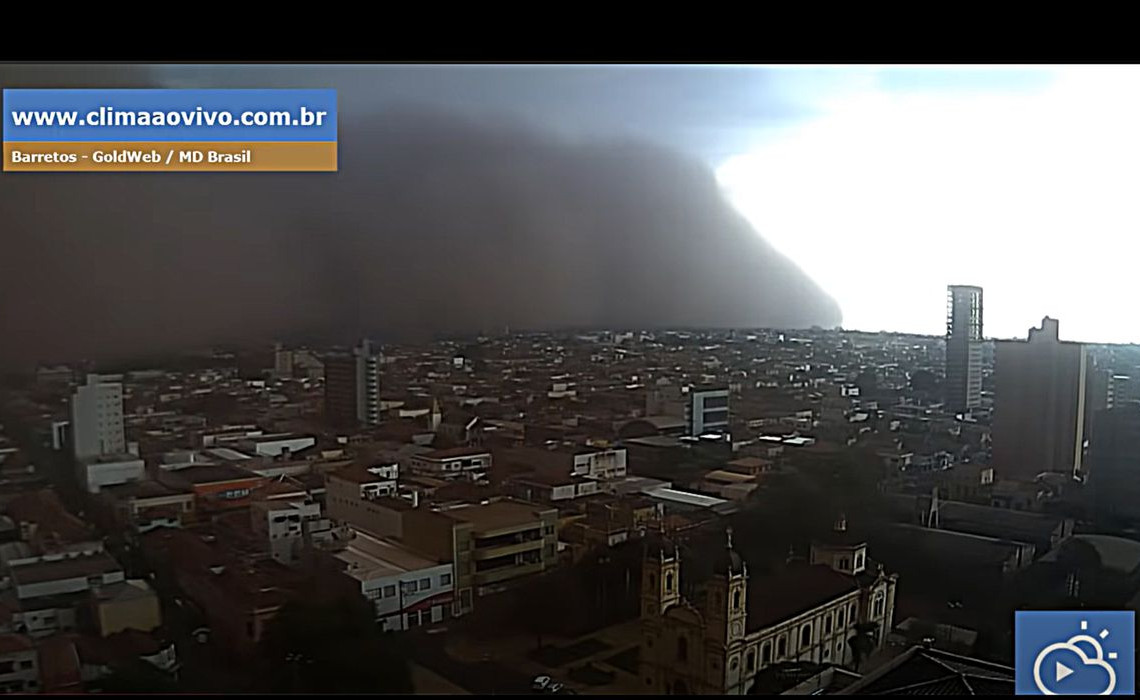 Tempestade de areia atinge cidades de São Paulo