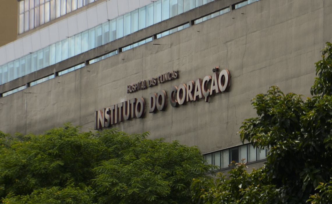 Fachada do Instituto do Coração do Hospital das Clínicas da FMUSP.