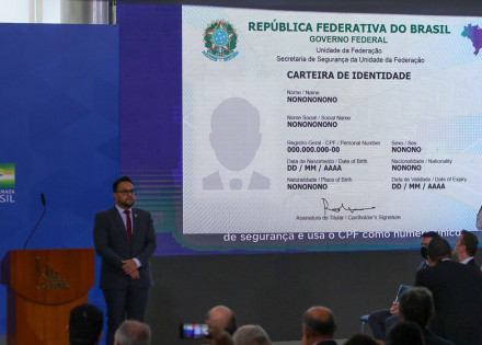 Solenidade de lançamento da Carteira de Identidade Nacional.