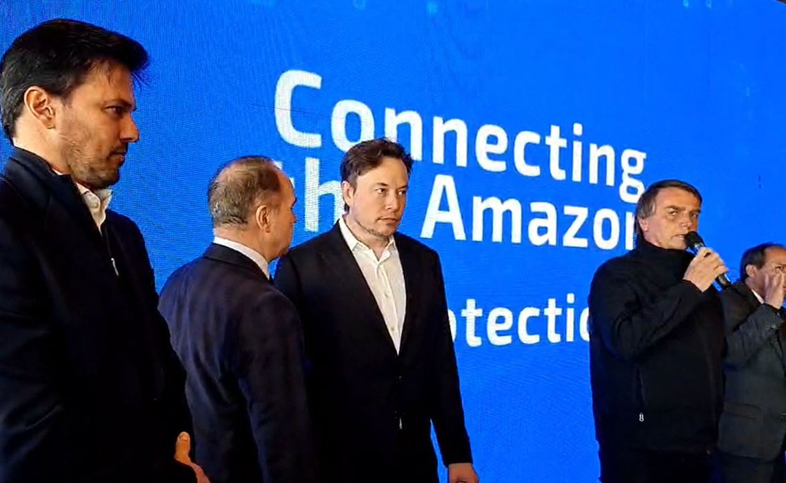 Elon Musk, Fabio Faria,Jair Bolsonaro
