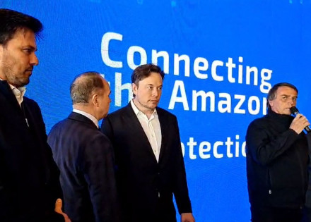 Elon Musk, Fabio Faria,Jair Bolsonaro