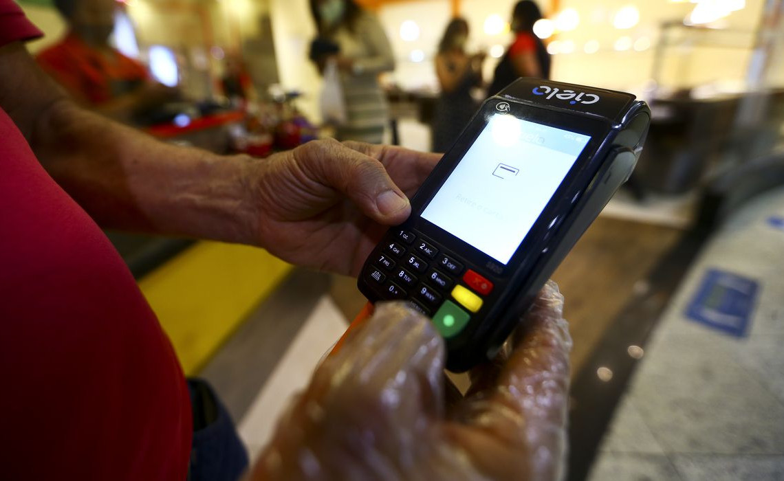Pagamento em cartão.