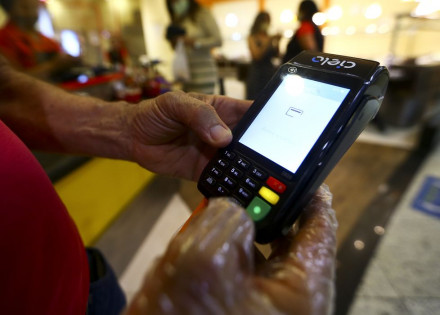 Pagamento em cartão.