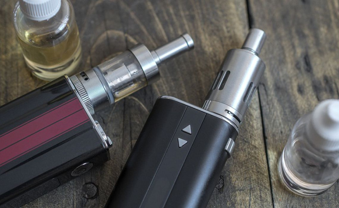 Advanced personal vaporizer or e-cigarette, from above