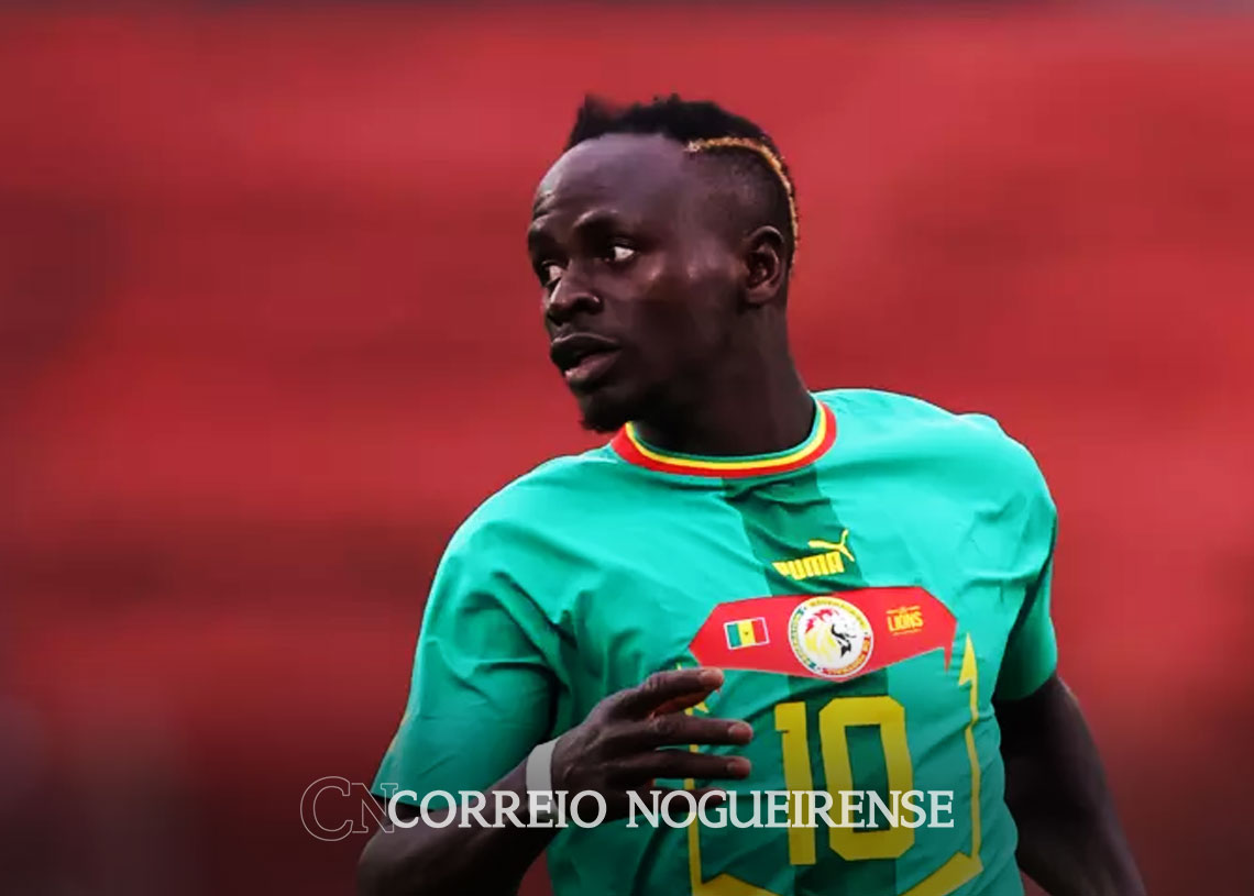 Sadio Mané, craque de Senegal, está fora da Copa do Mundo do Catar